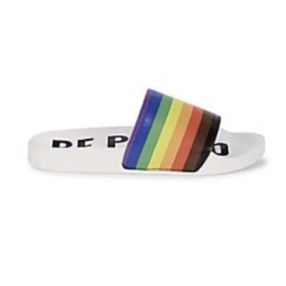 MAH Gender Neutral Be Proud Slides  LGBTQ+ RAINBOW  Size 13-15 main image 9